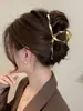 2025 Verano Pinza Grande de Garra de Aleación de Zinc Fresca y Dulce Japonesa y Coreana Pinza de Tiburón para la Parte Posterior de la Cabeza Accesorio Metálico para el Cabello Pasador