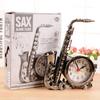 Reloj despertador creativo con forma de trompeta y saxofón, reloj de escritorio decorativo para el hogar, regalo para amigos.
