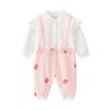 0-18 meses roupas de bebê primavera, outono e inverno Lua Cheia macacão de bebê feminino de um ano de idade Khak terno de escalada bonito