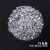 Grava de Cristal Blanco Natural, Piedra Desmagnetizante, Pulsera Decorativa de Piedra Bruta de Cristal Blanco, Piedra Desmagnetizante para Buda, Aromaterapia, Venta al por Mayor de Fabricantes