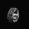 Anillo Vintage Cruzado Moderno para Hombres, Estilo Hip-Hop Punk, Anillo Único Individual, Anillo Abierto Personalizado de Gama Alta para Dedo Índice, Moderno