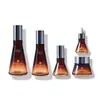Recomendación de Nuevo Producto Productos de Cuidado de la Piel Elegantes Botella de Crema de Boca Ancha de 20g Set de Loción Cosmética Material de Empaque de Botella Rellenable para Viaje
