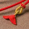Cordón para colgante, cordón para collar thangka, cordón para colgante con hebilla de seguridad de ámbar tejido a mano, cordón para colgante de jade, cordón para colgar de oro