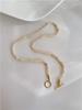 Cadena de clavícula con perlas naturales de agua dulce, estilo retro francés, elegante y súper inmortal, collar OT combinable para mujer.