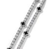Collar de Cadena de Tenis en Capas con Diamantes y Trébol de Cuatro Hojas Estilo Ins Europeo y Americano, Exquisito y de Alta Gama Accesorio de Cadena para Clavícula para Verano