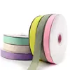 Color sólido, cinta acanalada gruesa, 2.5 cm de ancho, para ropa, envoltorio de regalos, decoración de pasteles y arreglos florales; disponible en longitudes de 8 pies para venta al por mayor