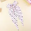 Accesorio para el Cabello Floral Estilo Coreano con Cola Larga Estampada, Pasador de Mariposa Estilo Pastoral Hecho a Mano, Pasador de Tela Dulce