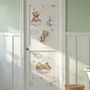 Nuevas Pegatinas para Puerta de Oso de Dibujos Animados, Nubes, Estrellas, Luna Acc64025 Pegatinas de Decoración para Embellecimiento de Paredes de Habitación Infantil en Casa
