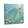 Acessórios de pintura de diamante mais vendidos em todo o mundo: Adesivos de diamante 5D irregulares para DIY com designs de animais marinhos para decoração de interiores, pintura de pérolas
