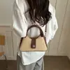 2026 Bolsa Transversal Simples Nova Bolsa de Ombro Bolsa Feminina Tendência Cor Sólida Bolsa Francesa Design Casual Fashionável Bolsa de Mão Bolsa