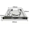 Chasis de Control Industrial Montado en Rack 1U 42cm Profundo Router de Pared Chasis Corto Placa Base ATX Fuente de Alimentación 1U