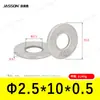 Arandelas Planas de Acero Inoxidable 304 M1.6~M7 Estándar Alemán Din125 Venta Directa de Fábrica en Stock Arandelas Planas Antióxido