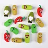 Cuentas de Silicona 3D Dibujos Animados Pepino Pimiento Con Agujeros Cuentas Sueltas Accesorios para Joyería DIY Pulsera Collar Cuentas al Por Mayor
