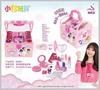 68608 Xiaoling maquillaje lavable DIY uñas magia caja de belleza portátil decoración casa de juegos para niños juguetes