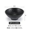 Vajilla de Mesa para Hotel Restaurante melamina plástico negro imitación porcelana anticaída esmerilado tazón pequeño de plástico tazón comercial tazón para sopa tazón para arroz