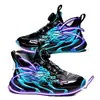 Tênis Esportivo Infantil Respirável de Malha 2025 Novo Outono Sapatos de Estudante para Meninos Tênis de Basquete de Couro Tênis de Meninos com Amortecimento
