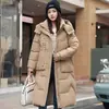 Abrigo de Algodón para Mujer 2026 Invierno Nuevo Estilo Largo Por Encima de la Rodilla Engrosado Estilo Coreano Holgado con Capucha Versátil Popular Chaqueta
