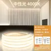 Tira de Luz LED 220V con Enchufe e Interruptor Impermeable Super Brillante Autoadhesiva Lineal Ambiente Sala de Estar Cob Exterior Tira de Luz Suave