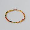 Moda Europea y Americana Lujo Ligero Cuadrado Zircón Pulsera para Mujer Gama Alta Dopamina Simple Exquisita Pulsera con Hebilla de Reloj Versátil