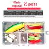 Conjunto de Iscas Pesca com Isca Artificial Isca Spinner Isca Macia Conjunto de Iscas Biônicas