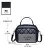 Bolso Negro de Piel Genuina para Mujer 2026 Nueva Moda Acolchado Gran Capacidad Bolso de Mano para Mujer Piel de Vaca de Primera Capa Bolso Cruzado
