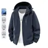 Chaqueta de senderismo nueva para hombre Primavera y Otoño, Holgada Casual Adelgazante Tallas Grandes
