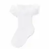 Calcetines de Danza Latina para Niñas Verano Malla Fina Calcetines Blancos con Encaje Calcetines de Algodón Princesa Danza Infantil Calcetines de Baile al por Mayor