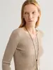 Suéter de Punto de Lana Estilo Old Money para Mujer, Delgado de Canalé Vertical Ajustado Capa Base, 26 Suéteres Nuevos para Mujer de Principios de Otoño
