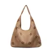 Bolso Tote Simple Estilo Coreano para Viajes Cotidianos Bolso Tipo Dumpling para Mujer Moda Otoño 2025 Tendencia Casual Bolso de Hombro Axila