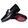 Nuevo Producto de Verano para Hombres Mayores, Mocasines de Piel de Vaca de Primera Capa, Zapatos de Conducir con Suela Suave y Cuadros en Relieve para Hombre, Modernos 27797