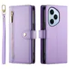Aplicable a Huawei PURA 80 Flip Pulsera Funda de Cuero para Teléfono Honor 400 Estilo Cartera con Cremallera Funda para Teléfono a Prueba de Caídas