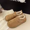 Mocasines de Fondo Suave de Invierno Cálidos 2026 Zapatos Casuales para Mujer Cómodos Nuevos Forrados de Piel Sin Cordones Suela Gruesa Zapatos de Algodón