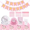 Amazon se especializa en Suministros de Decoración para Fiestas de Cumpleaños Temáticas de Dibujos Animados, Caballos Arcoíris y Unicornios, y Vajilla Desechable