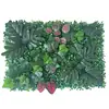 Pared de Plantas Artificiales Transfronteriza Pared de Plantas Verdes Decoración de Bodas Fondo de Flores Artificiales de Plástico Pared Paisajismo Plantas Artificiales