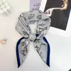 Lenço Quadrado de Seda Retrô Coreano com Estampa Paisley e Toque de Luxo, Combinado com uma Camisa, Lenço Quadrado Versátil para Cintura, Xale, Protetor de Pescoço