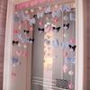 Corazón de Niña ins Cortina Decorativa de Dibujos Animados Linda Cortina de Puerta de Tela Hecha a Mano diy Accesorios Combinables Cortina de Cuentas Cortina Colgante