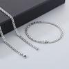 Fabricante de Dongguan Moda Aço Inoxidável Colar Nota Musical Masculino e Feminino Tendência Design Personalizado Corrente da Clavícula Pulseira Estilo Coreano Atacado