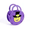 Bolsa de Tela No Tejida para Dulces de Halloween Festival de Fantasmas Regalo para Niños Bolsa de Dulces Accesorios de Halloween Suministros Lote