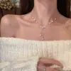 Avanzada cadena de clavícula de perlas de lujo generación de sonido por sacudida collar de moda femenino fábrica de origen Yiwu una generación de cabello