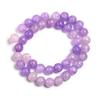 Cuentas sueltas de vidrio verde de dos colores con flores, joyería DIY con cuentas, cuentas redondas de vidrio, productos semiacabados al por mayor