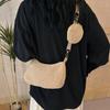 Bolsa Feminina Corduroy 2024 Nova Chegada Bolsa de Ombro Bolsa Axila Estilo Coreano Moda Mori Estilo Mãe Bolsa Bolsa Crossbody Duas Peças