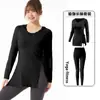 Ropa de Fitness y Yoga de Talla Grande para Primavera y Otoño, Corte Ajustado que Cubre Glúteos y Entrepierna, Adelgazante, con Capucha, Traje de Secado Rápido para Correr y Deportes, Pilates
