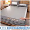 Tapete de seda de hielo de verano 2025 nuevo juego de tres piezas de tapete de seda de hielo lavable a máquina tapete de paja individual aire acondicionado tapete suave gorro de cama