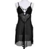Lencería Sexy Verano Malla Transparente Tentación Conjunto Uniforme Apasionado Ligero Sexy Camisón Ropa de Malla Hueca 8149