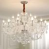 Lustre de cristal para sala de estar Luxo europeu elegante casa LED Villa americana Hall sala de jantar quarto escritório lâmpadas