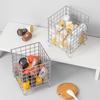 Cesta de almacenamiento de hierro para escritorio, gran capacidad, estilo dormitorio, caja de almacenamiento para libros de cuentas, artículos diversos, estante para cápsulas de café