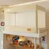2026 Nuevo Modelo Cama de Estudiante Mosquitero Dormitorio Bloqueo de Luz a Prueba de Polvo Cama Superior de Dos Pisos para Estudiantes Mosquitero de Tres Puertas