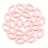 Plástico Acrílico Colorido Cor Sólida Fosco Corrente Corrente DIY Anel Aberto Bolsas de Joias Pequenos Acessórios Atacado