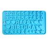 Molde de chocolate con letras en inglés molde de chocolate digital juego combinado ensamblaje gotero tubo de ensayo juego DIY se puede combinar
