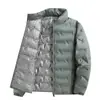 Chaqueta de plumón auto-calentable de grafeno transfronteriza para hombre, M-8XL, chaqueta de plumón de pato blanco cálida de invierno ligera